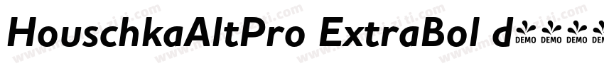 HouschkaAltPro ExtraBol d字体转换